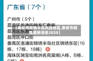 【泰安市疫情中高风险地区,泰安市疫情最新消息2020】