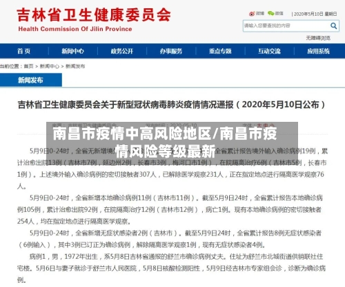 南昌市疫情中高风险地区/南昌市疫情风险等级最新-第2张图片